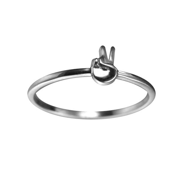 VMOJI PEACE SIGN HAND RING