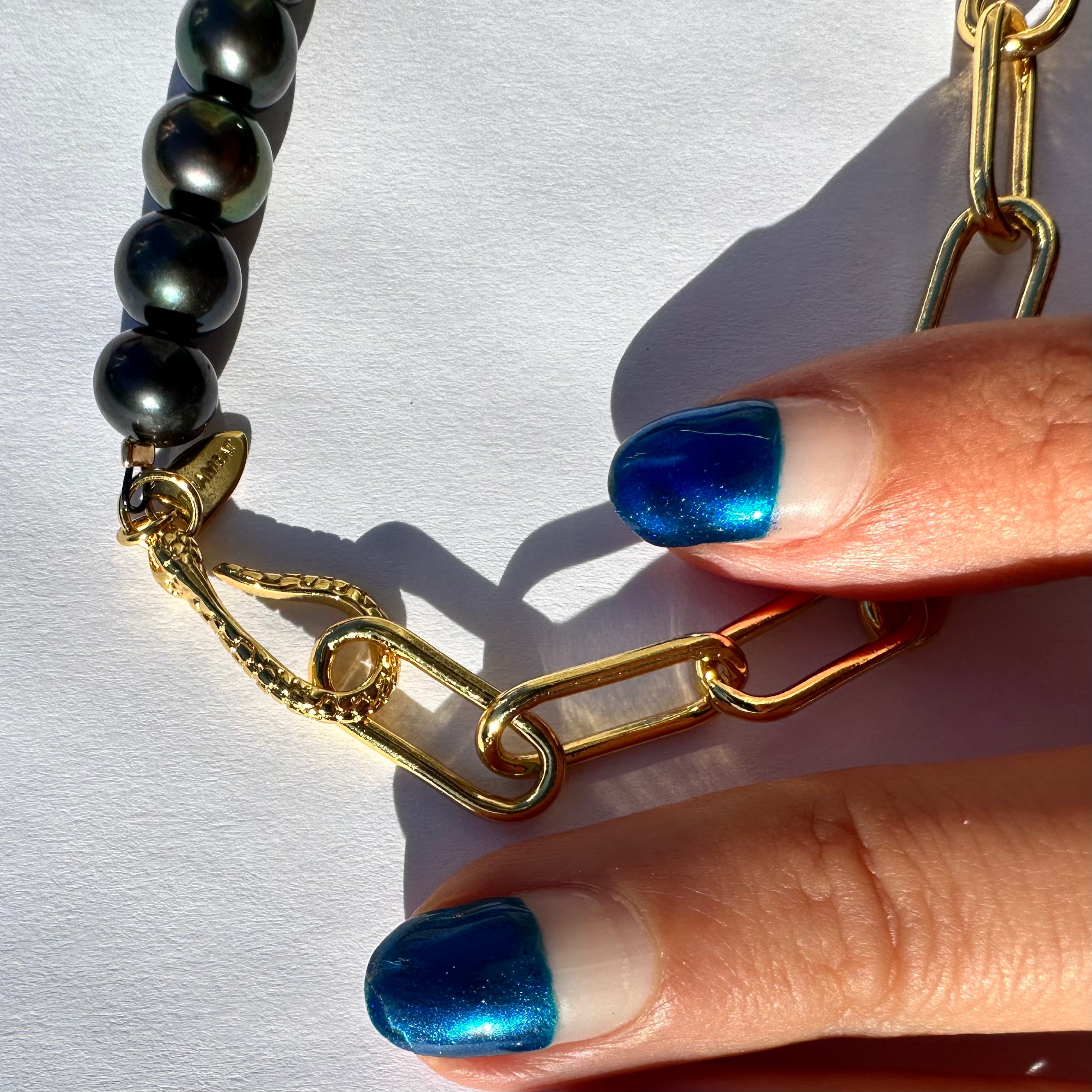 SNAKE PEARL BRACELET or ANKLET WOOP