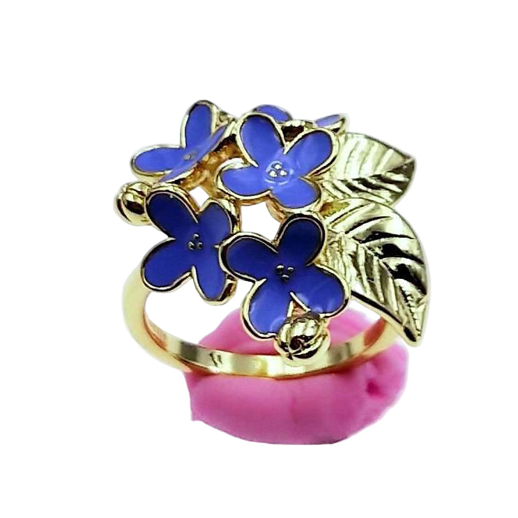 LILAC BIRTH FLOWER GEMINI RING