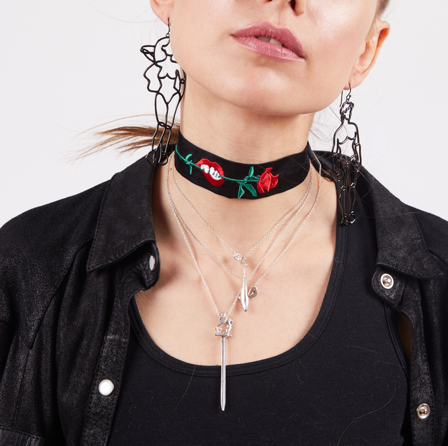 Silk choker discount