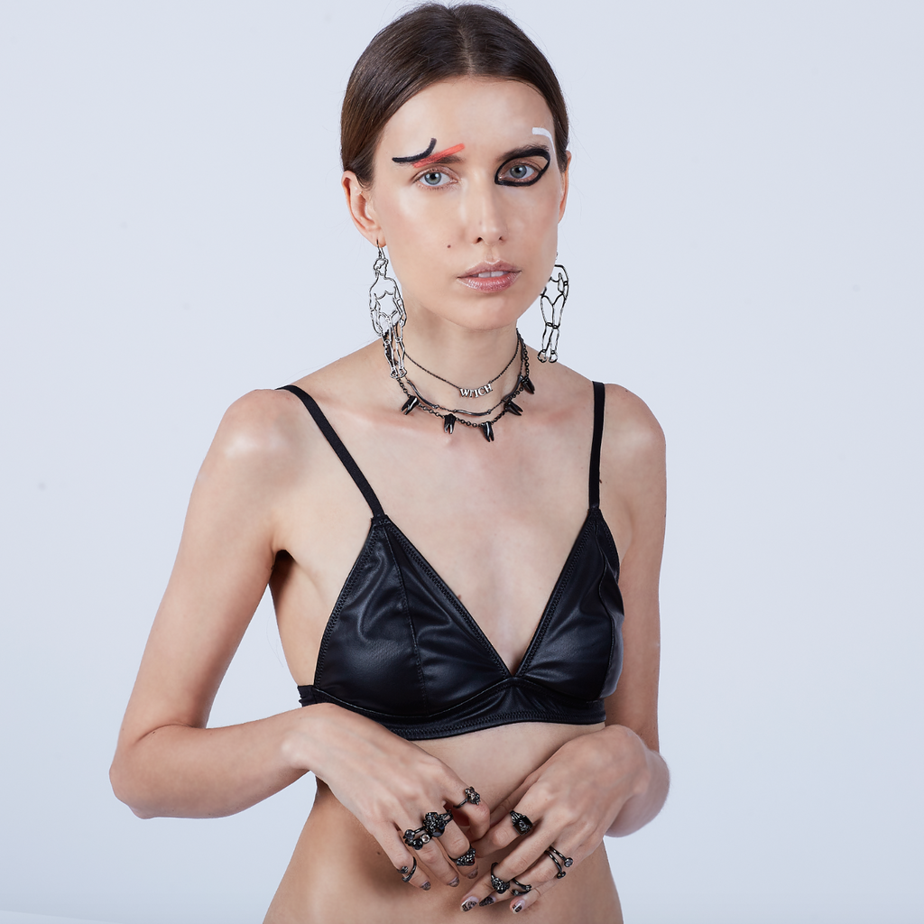 He Midnight Wire Art Earring - VERAMEAT