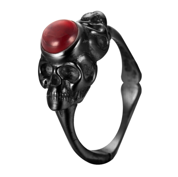 SKULLY DOUBLE HEADED SKULL GARNET - VERAMEAT