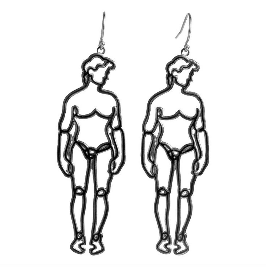 He Midnight Wire Art Earring - VERAMEAT