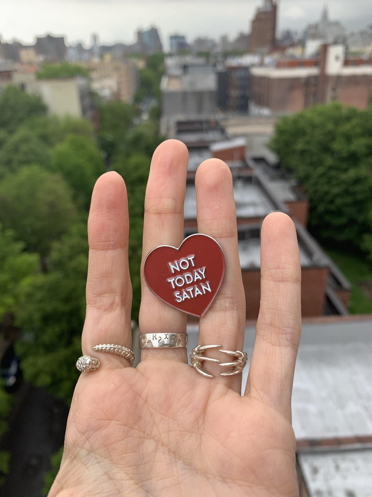 Not Today Satan Pin - VERAMEAT